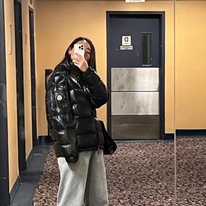 Moncler maya, brand new, only try once with tag on. I am 5’4”. Size:2